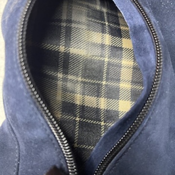 Aquatalia Blue Suede Knee-High made in Italy Boots - Picture 6 of 7